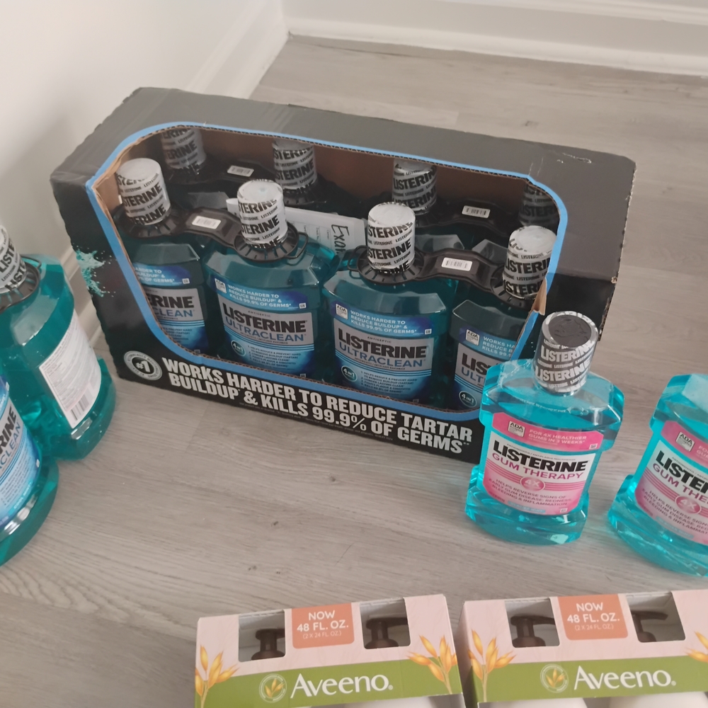 Cool Mint Antiseptic Mouthwash - Blue